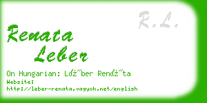 renata leber business card